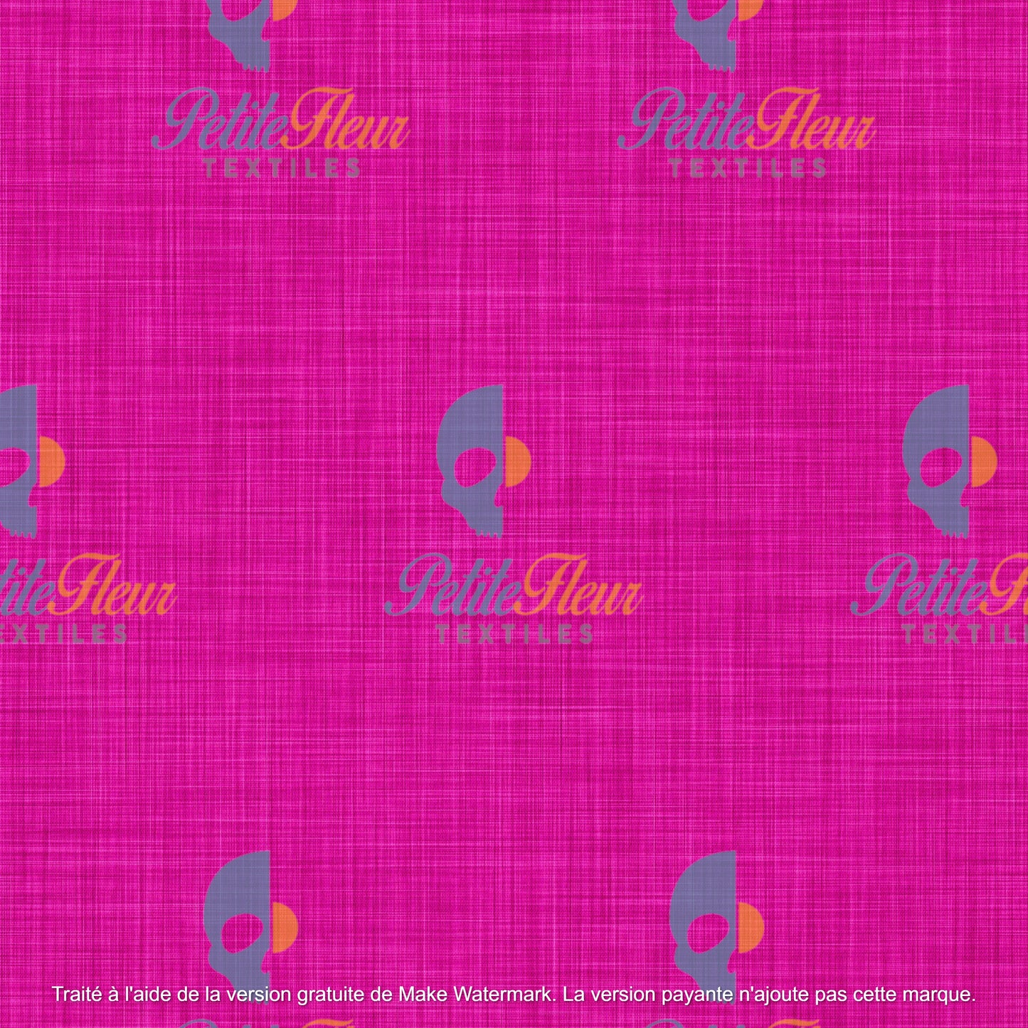 Préco - Effet lin rose fushia