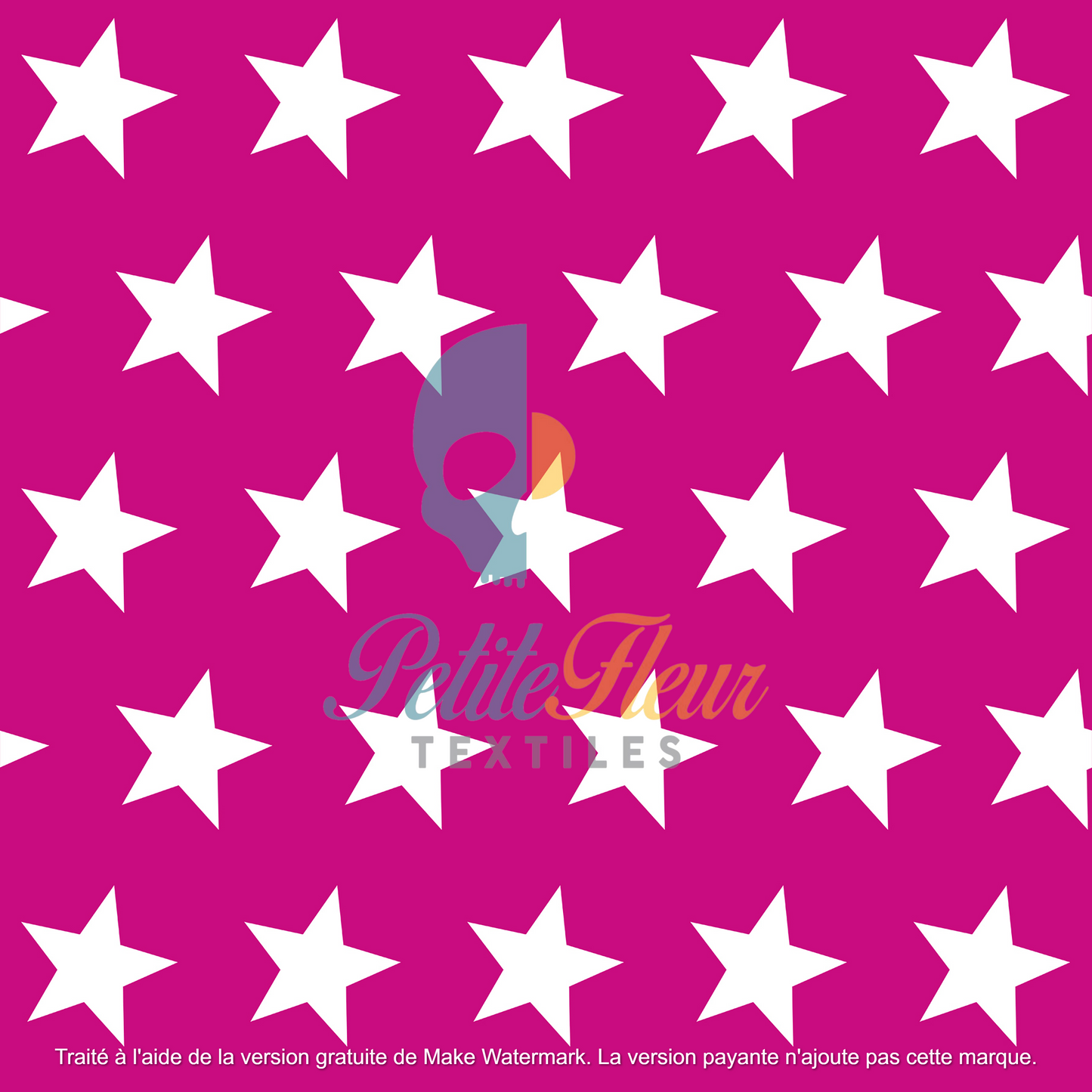 Coton spandex étoiles