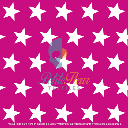 Coton spandex étoiles