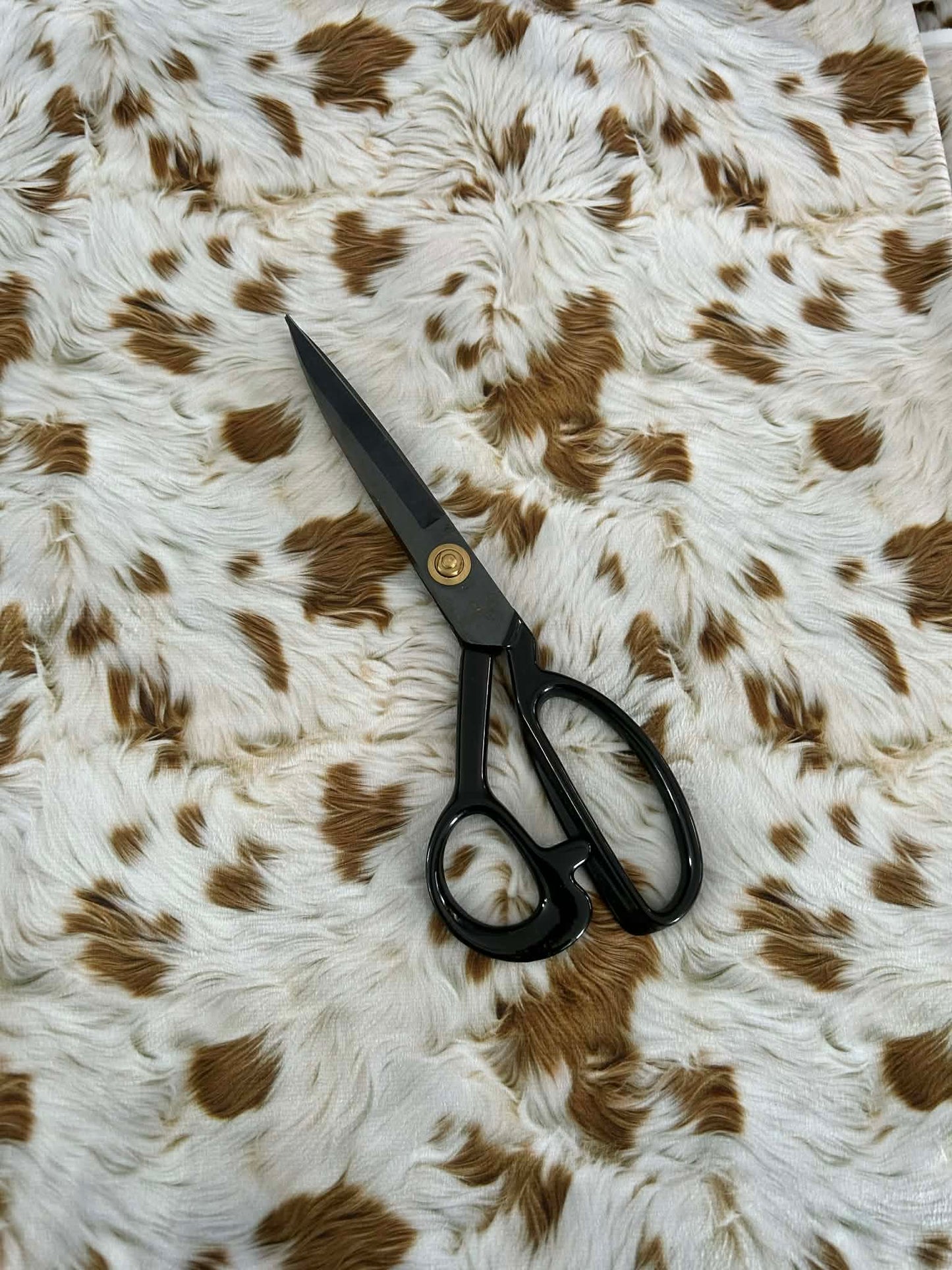 Minky imprimé - Effet fourrure de vache