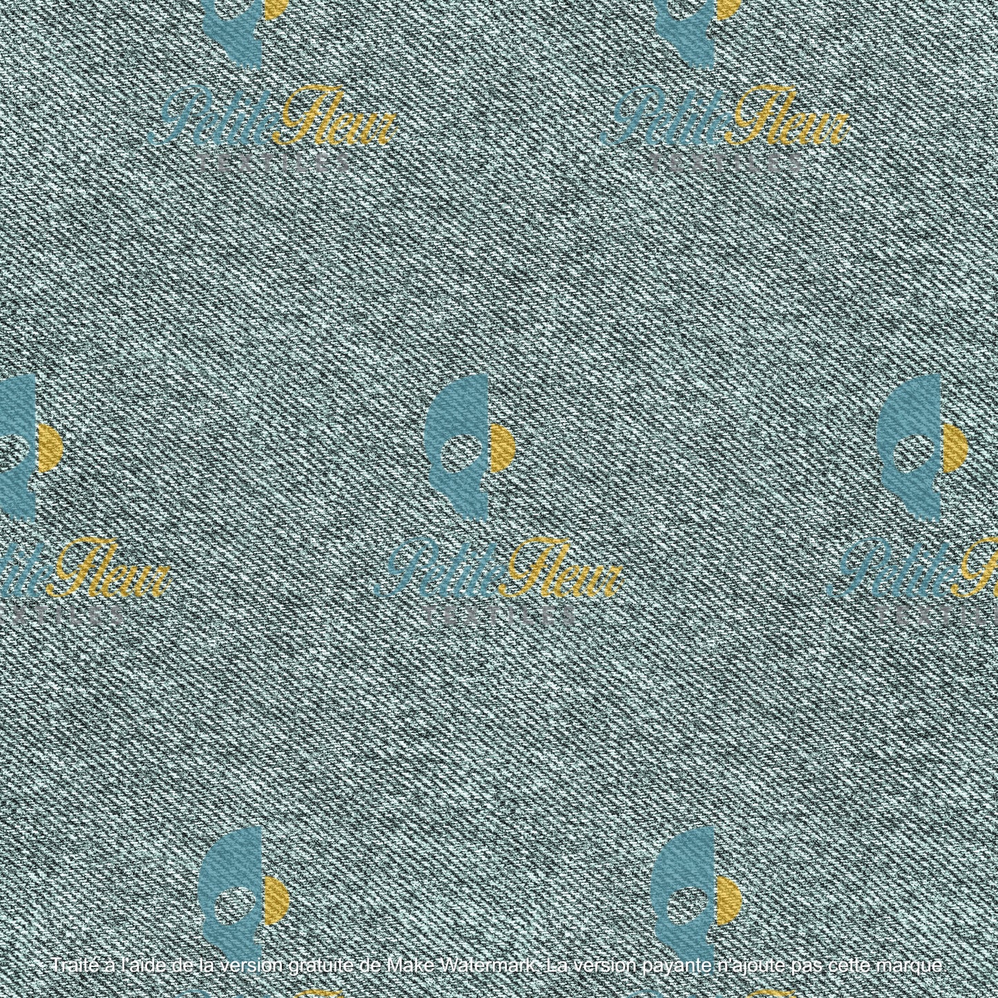 Préco - Effet denim bleu-vert 76