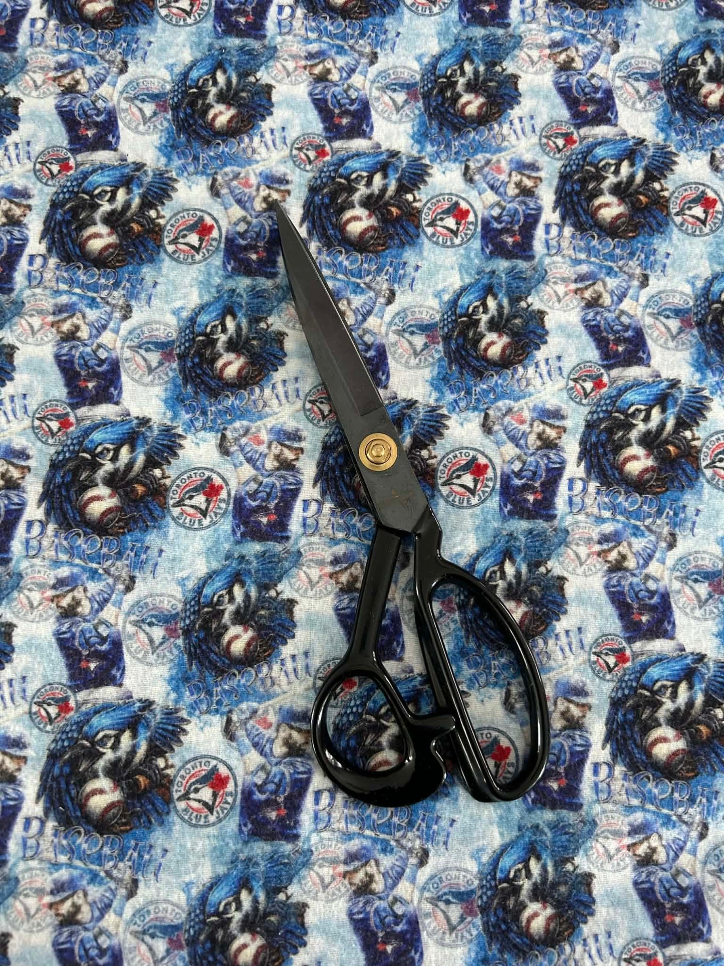 Flanelle de coton - Amateur de baseball fond pâle