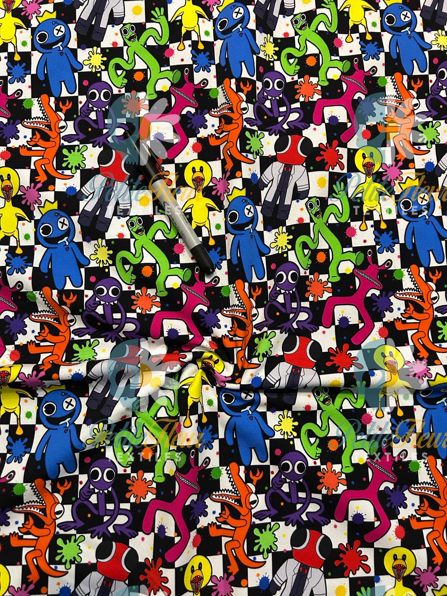 Coton spandex - Amis colorés