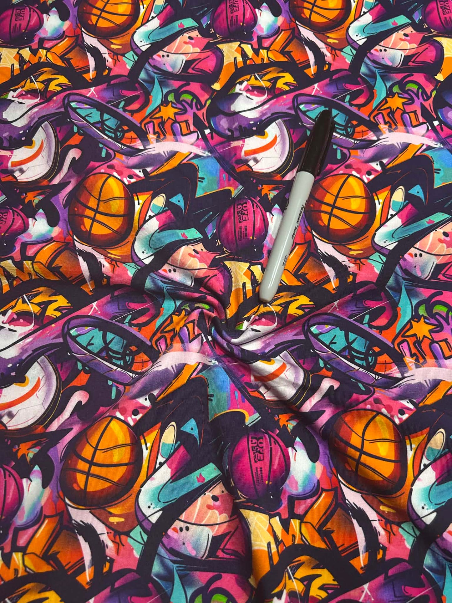 Coton spandex - Basket Cool