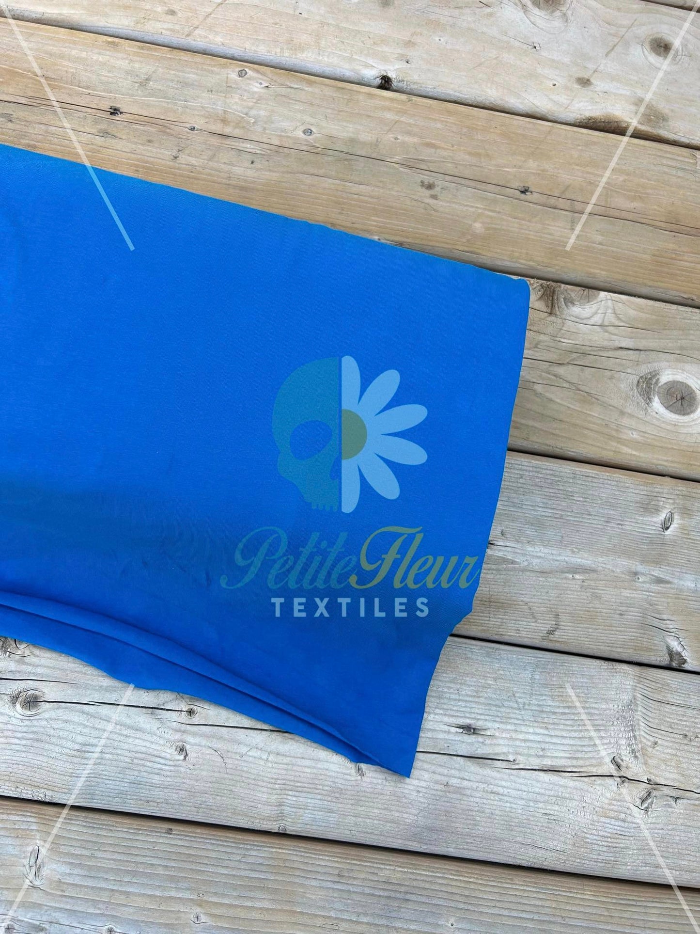 Cotton spandex Peacock blue