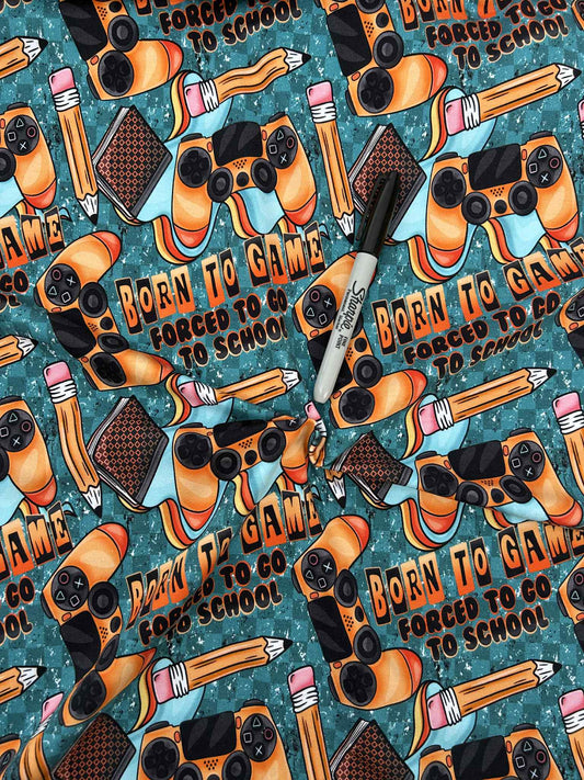 Brushed French Terry Dino biker