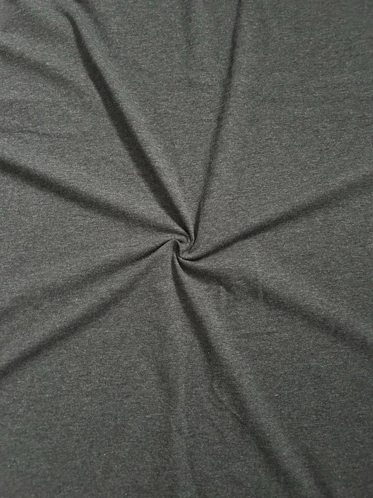 Coton spandex gris charcoal