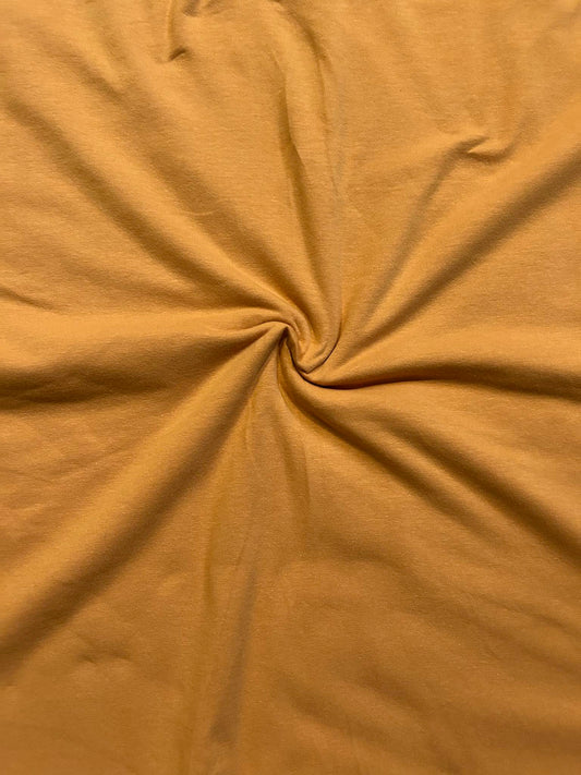 Coton spandex Moutarde