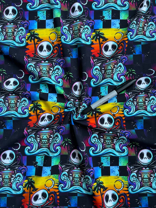 Coton spandex - Cauchemar estival