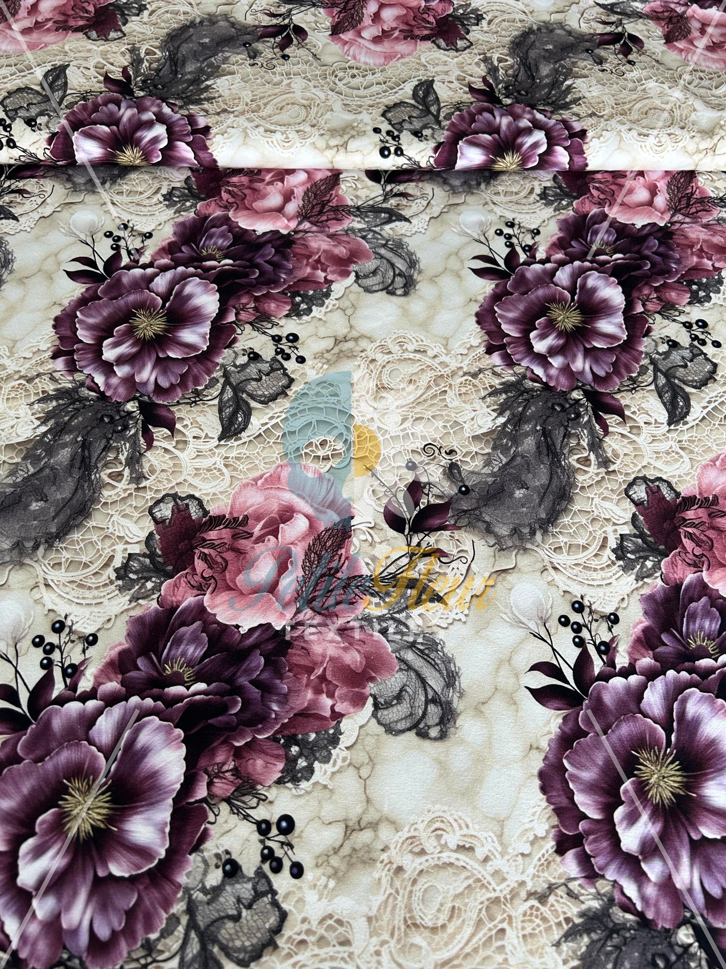 Coton spandex Chic dentelle