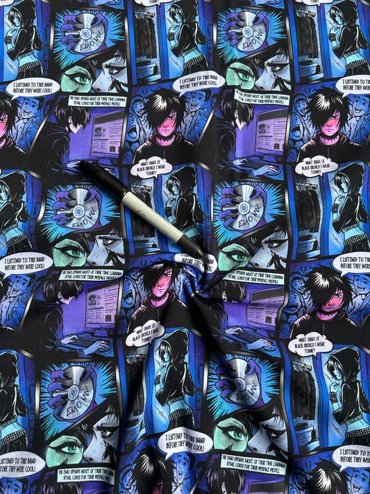 Coton spandex - Comic Emo