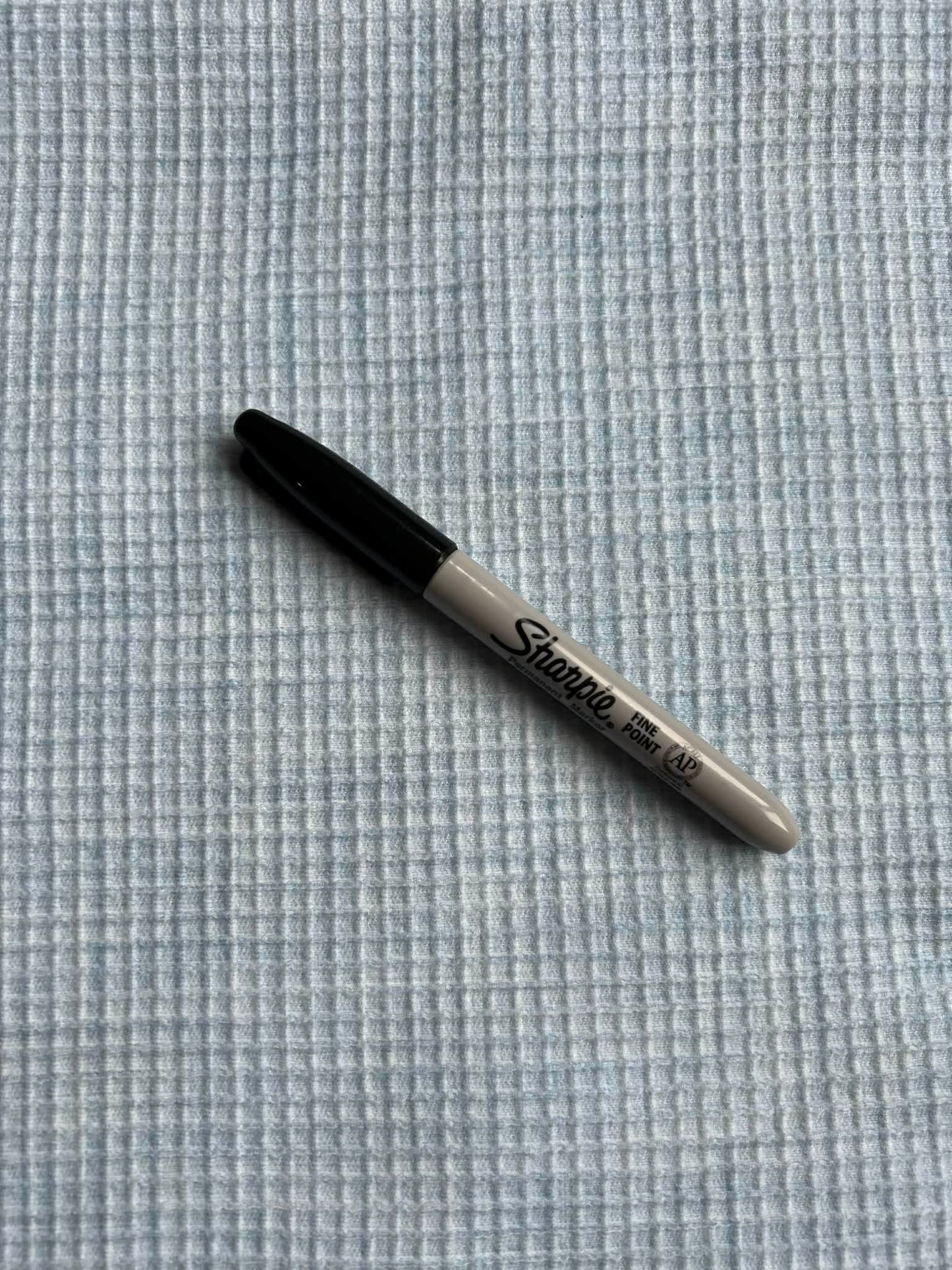 Waffle knit - Effet lin bleu 031