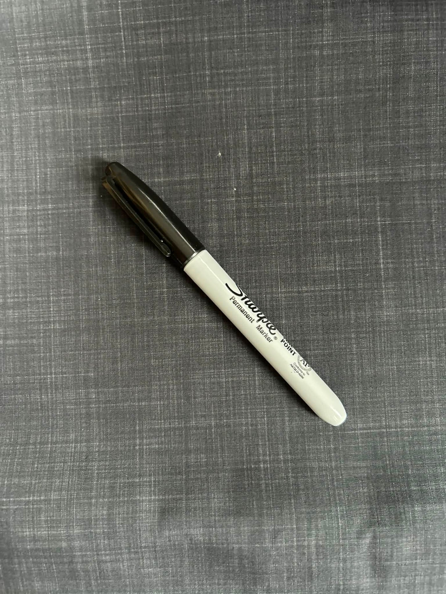 100 % coton - Effet lin noir