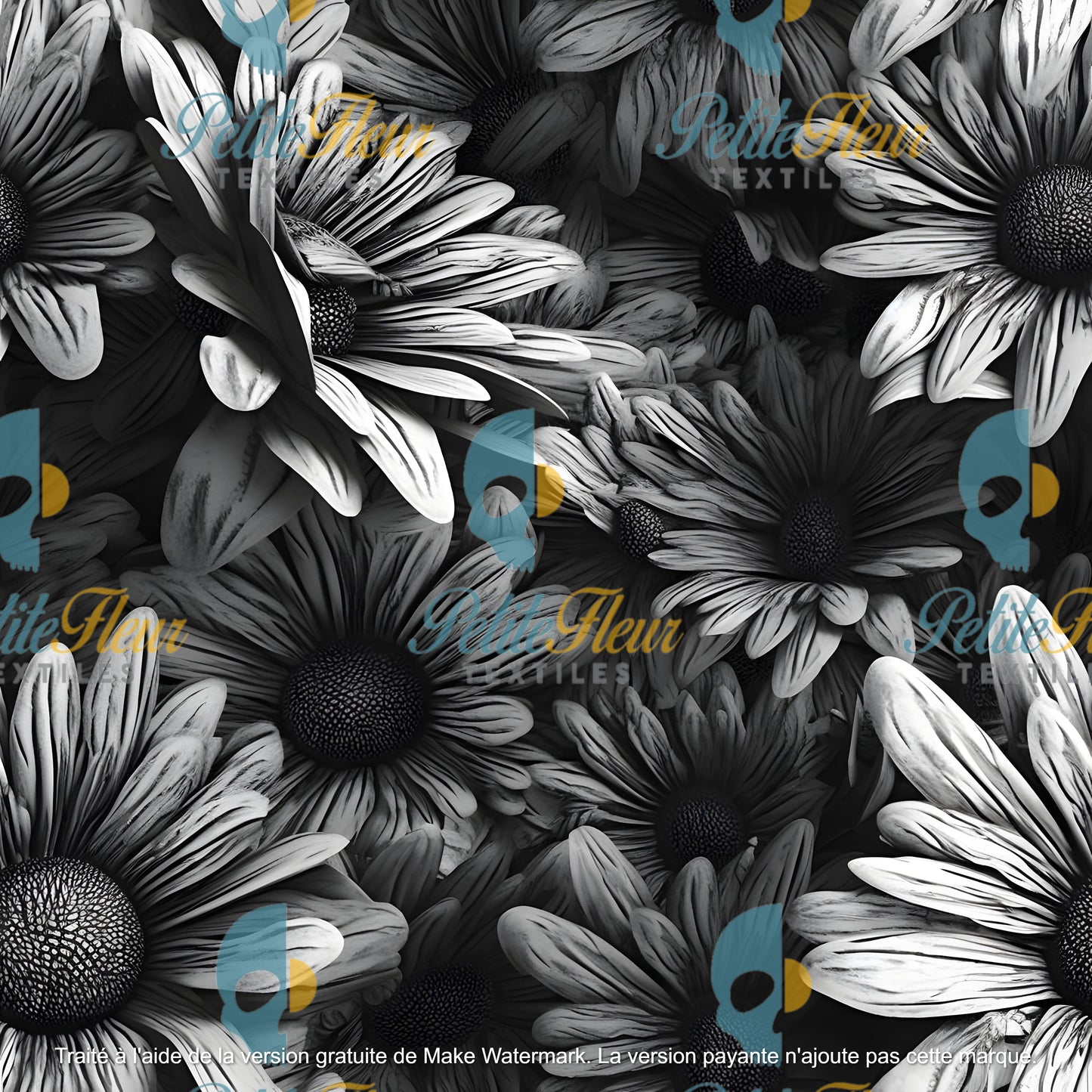 Préco - Floraison en noir et blanc