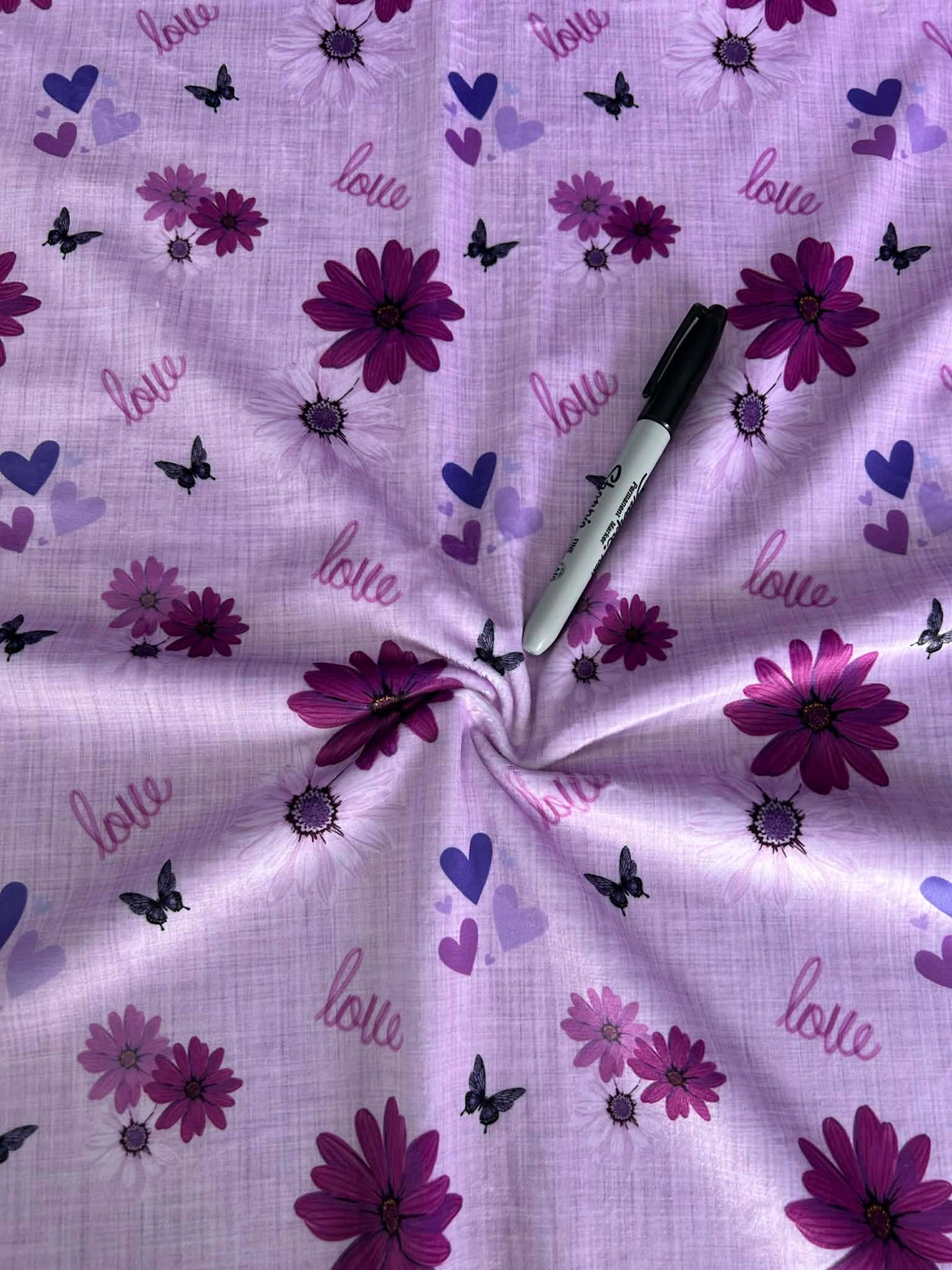 Minky imprimé - Floral violet