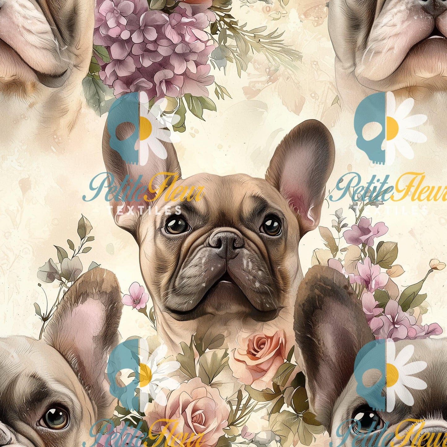 Préco - Frenchies floral