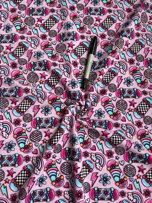 Coton spandex - Girly Skateboard