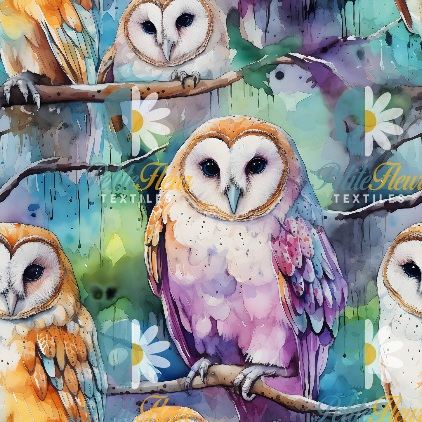Préco - Hibou watercolor
