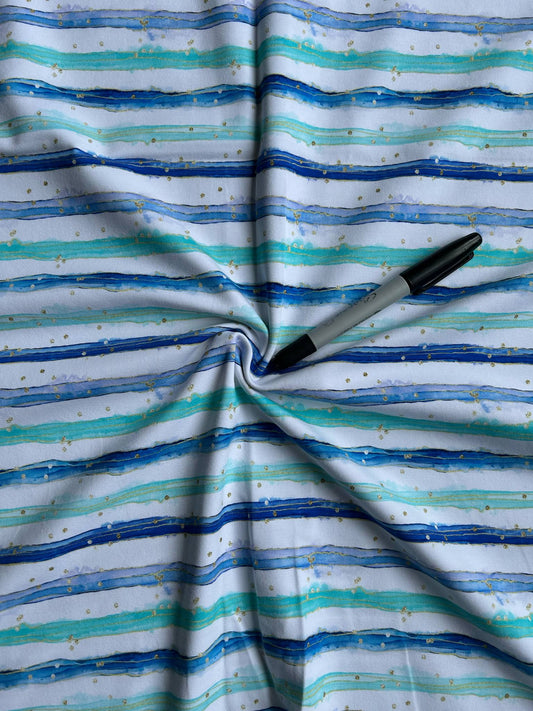 Coton spandex - Les beautés de la mer/coordonné