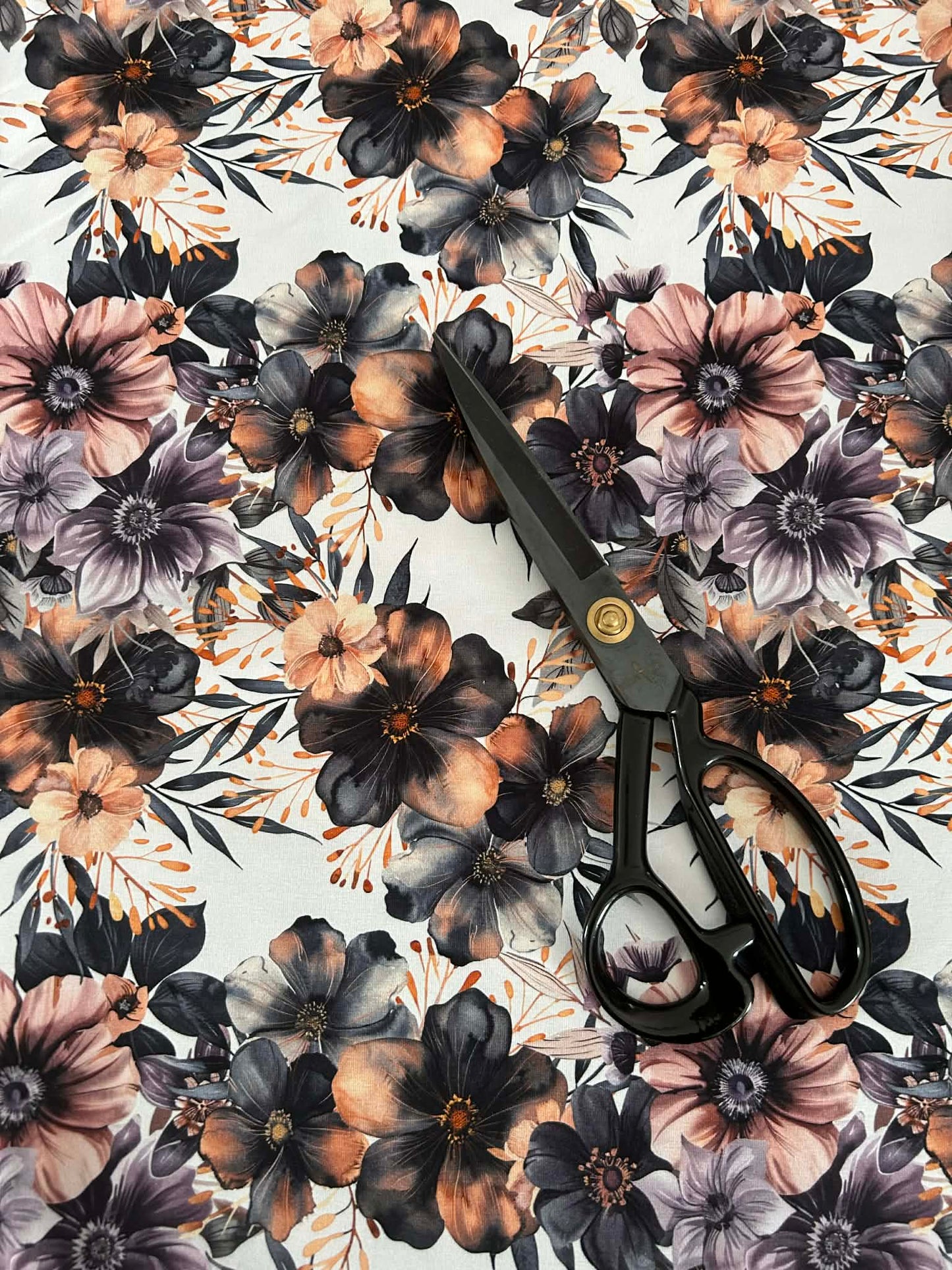 Coton spandex - Les fleurs du bonheur