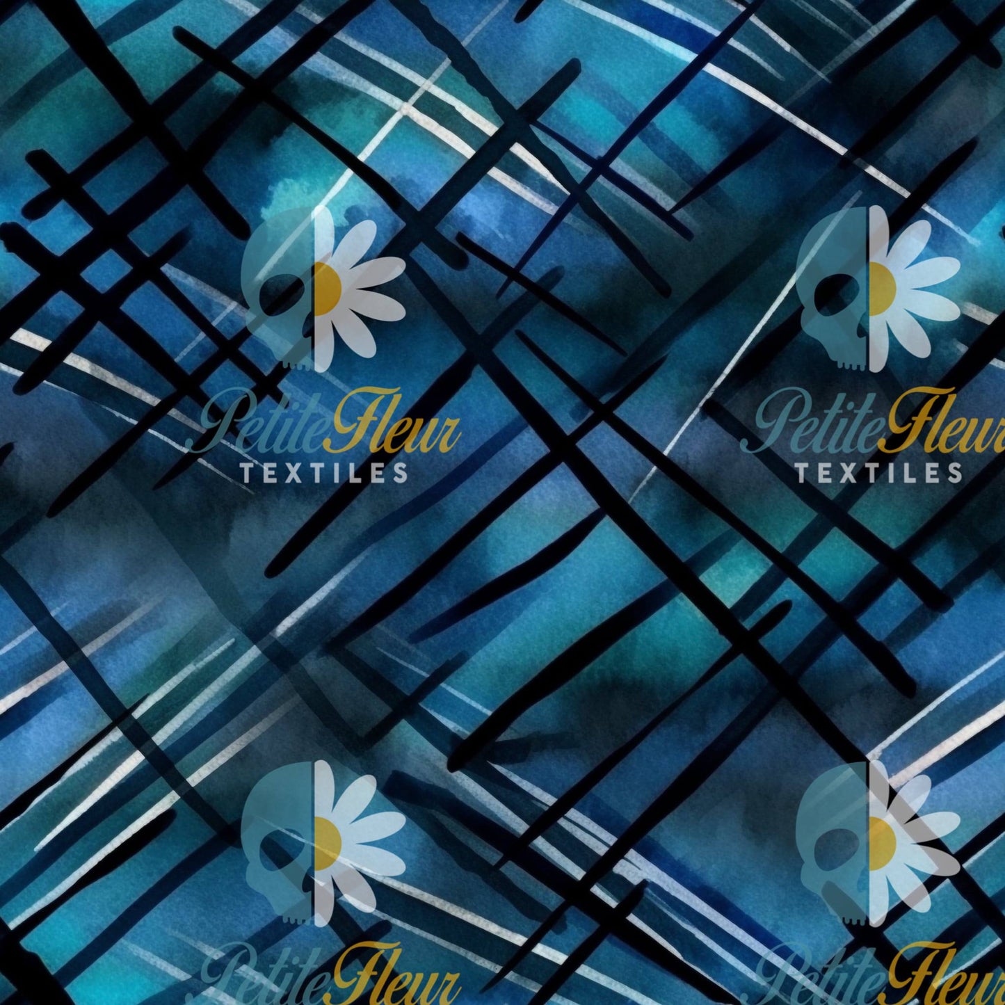 Préco - Lignes variées bleues