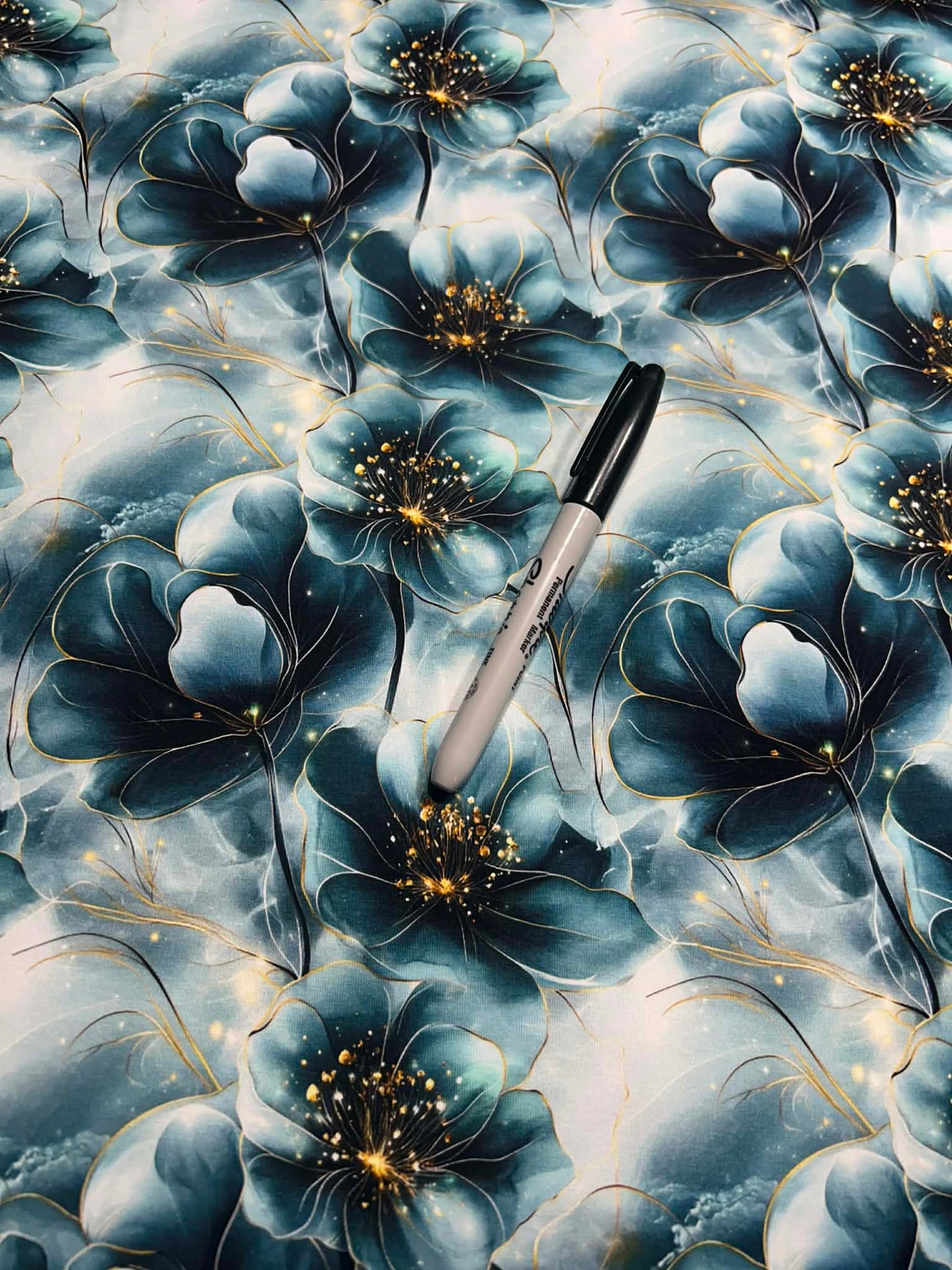 Coton spandex - Mystère d'Azur