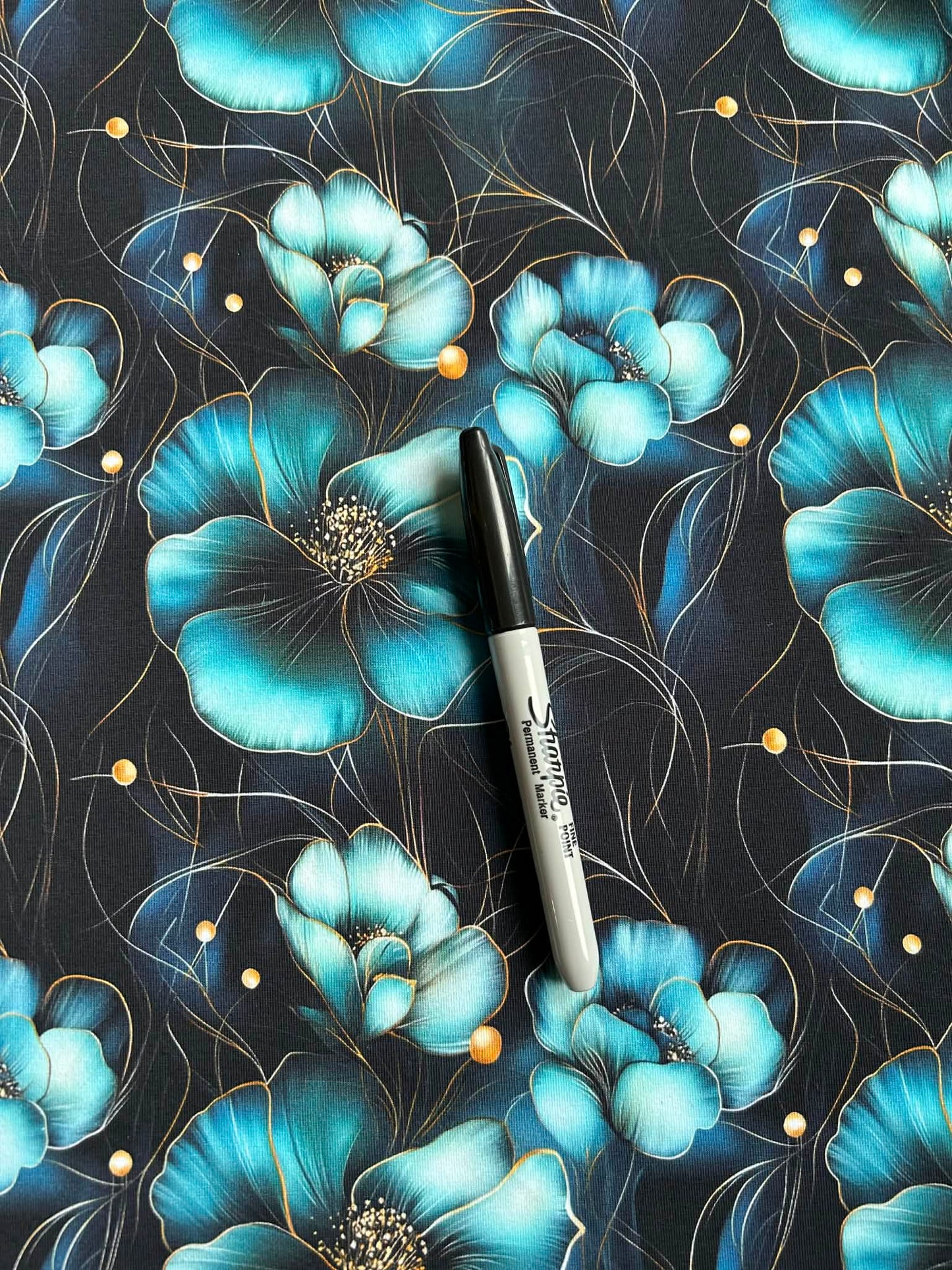 Coton spandex - Nuit mystérieuse