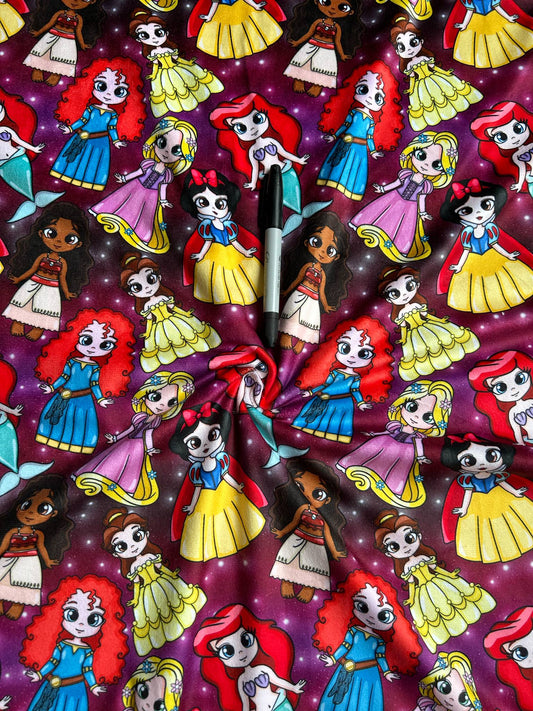 Minky imprimé - Petites princesses