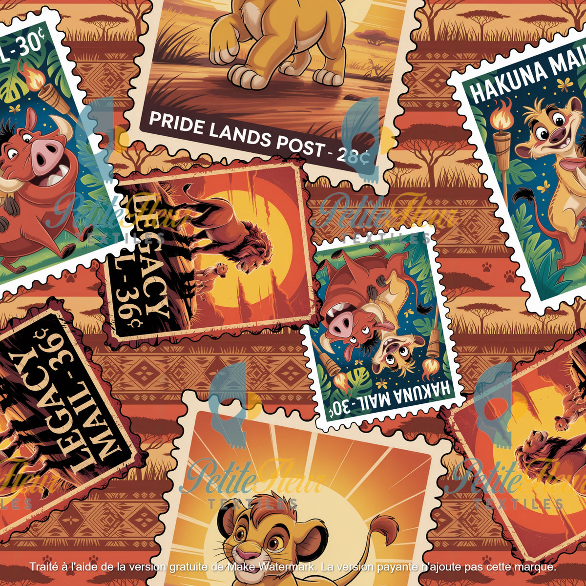 Préco - Timbres de lion