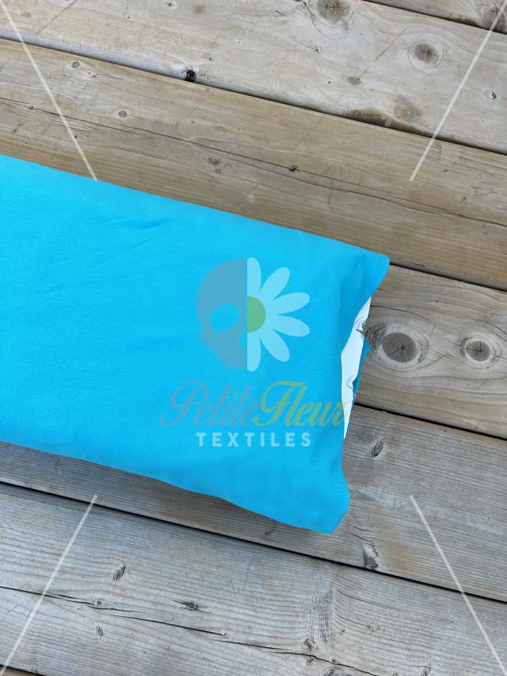 Coton spandex Turquoise