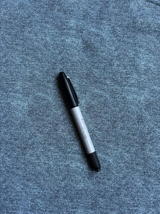 Coton spandex - Effet denim bleu-vert 76