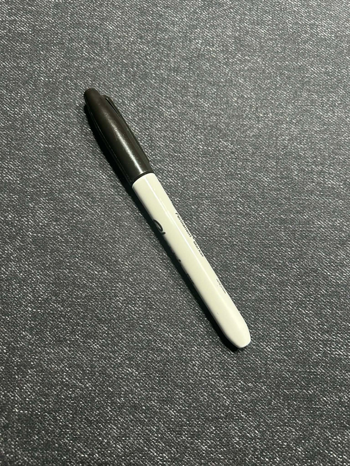 Canevas imperméable - Effet denim noir