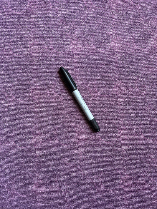 Coton spandex - Effet denim rose 35