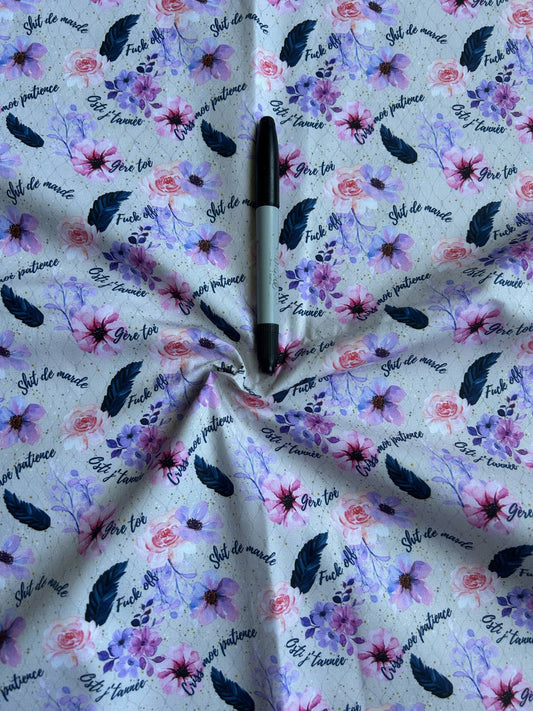 100 % coton - Floraison rebelle