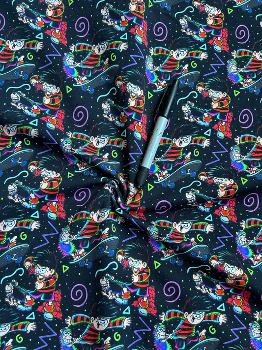 Brushed French Terry Dino biker