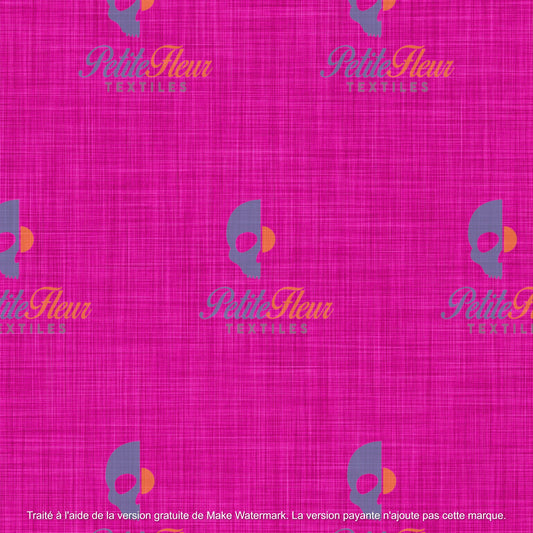 Préco - Effet lin rose fushia