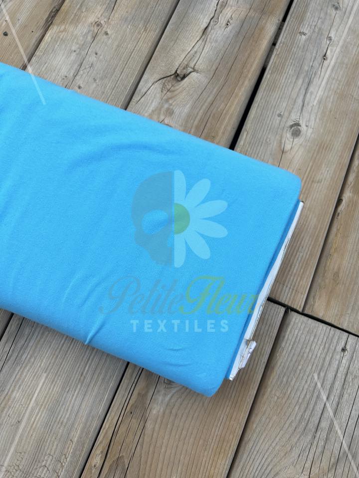 Cotton spandex Aqua