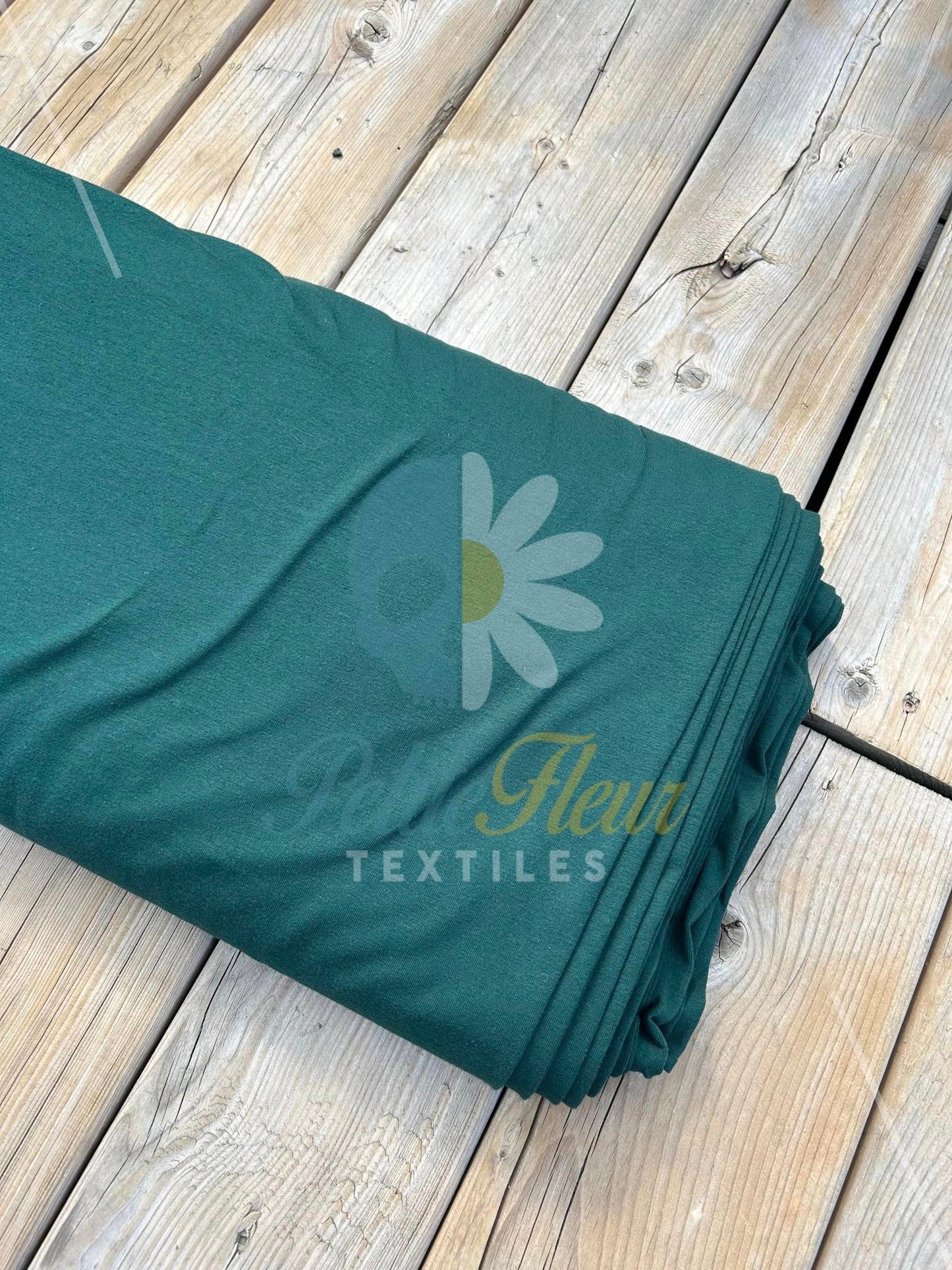 Cotton spandex Forest Green