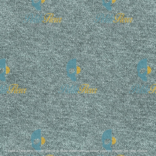 Préco - Effet denim bleu-vert 76
