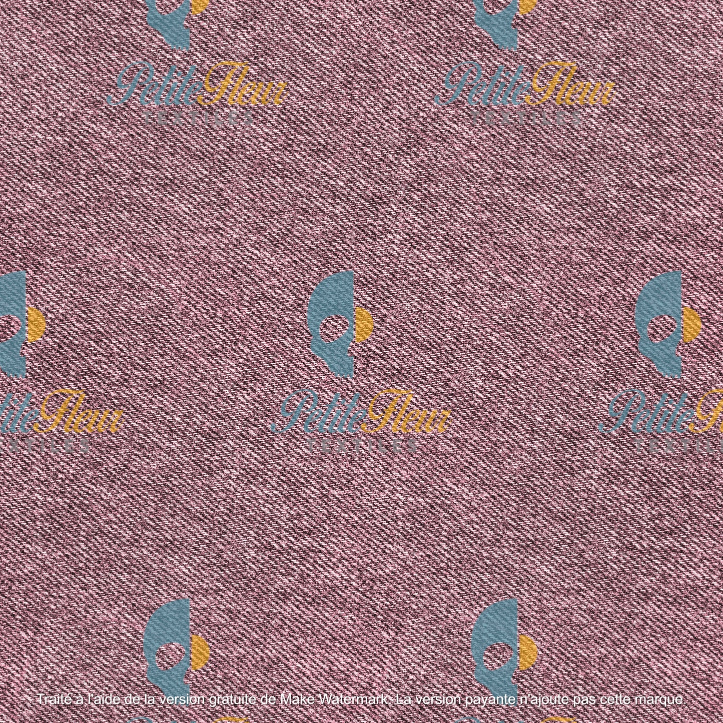 Préco - Effet denim rose 35