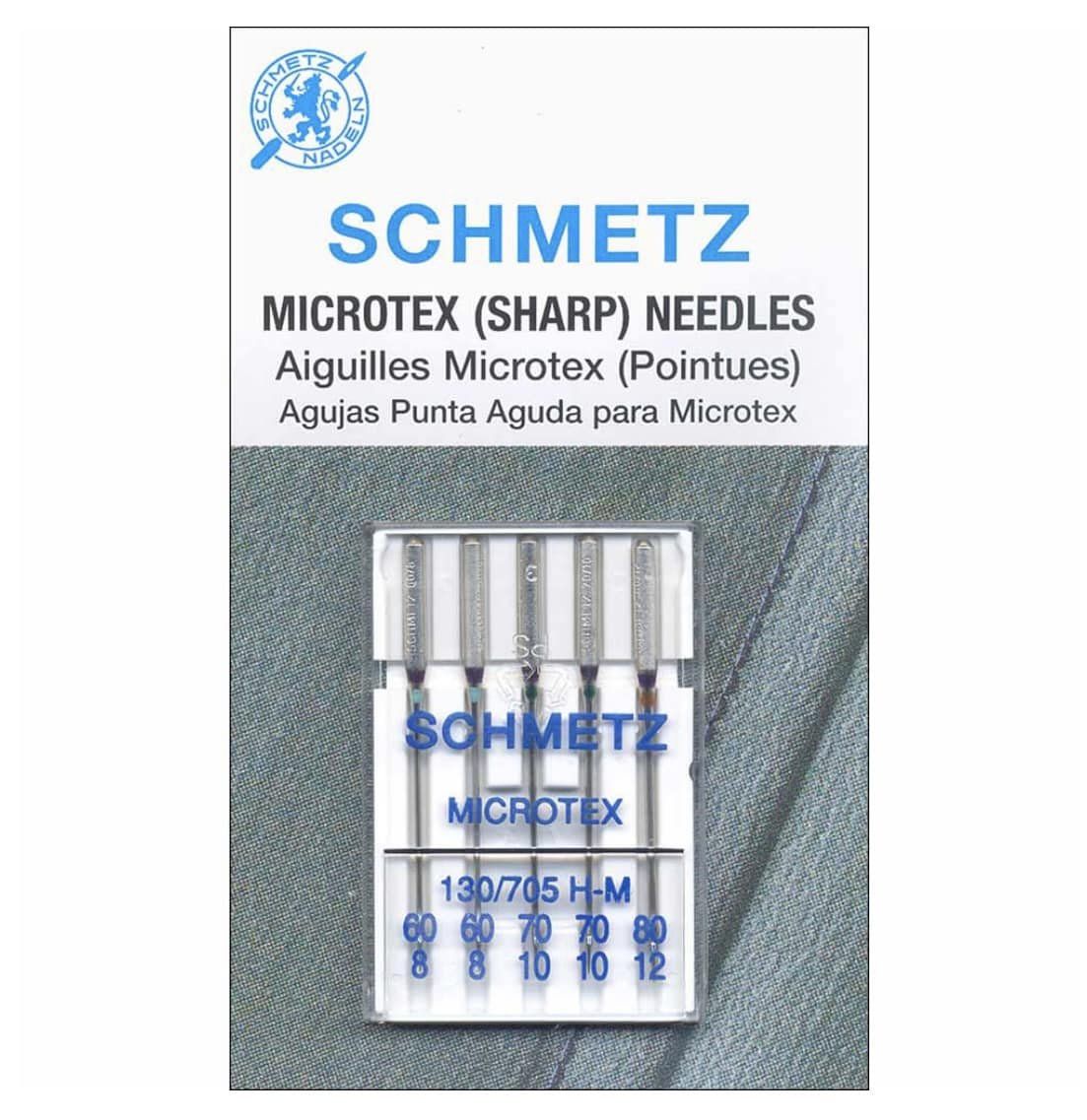 SCHMETZ microtex needles - Pointed tip