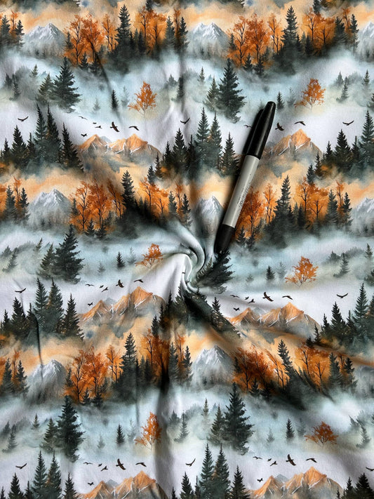 Brushed French Terry Dino biker