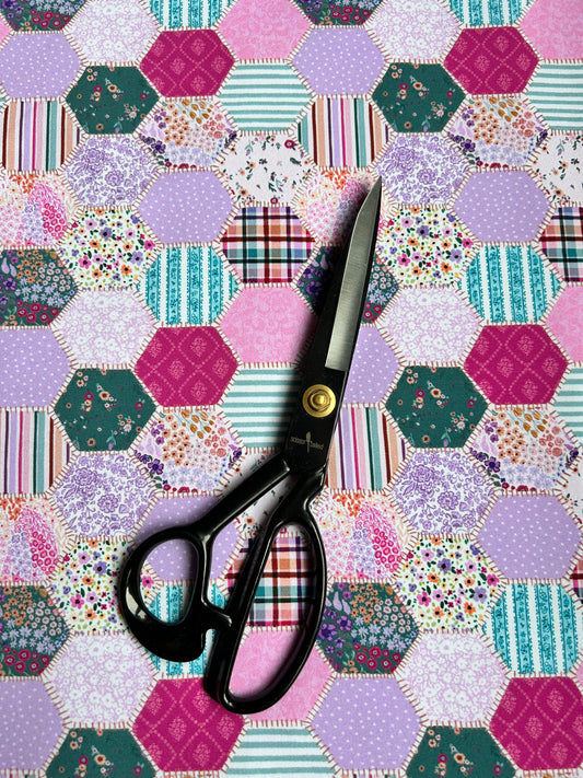 Coton spandex - Courtepointe fleurie ** Lindsay Anne Art **