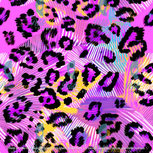 Préco - Effet lépard rose