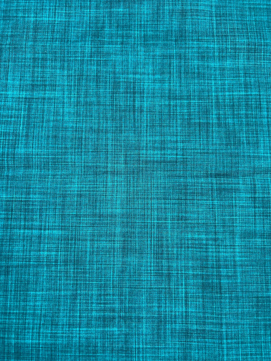 Canevas - effet lin aqua