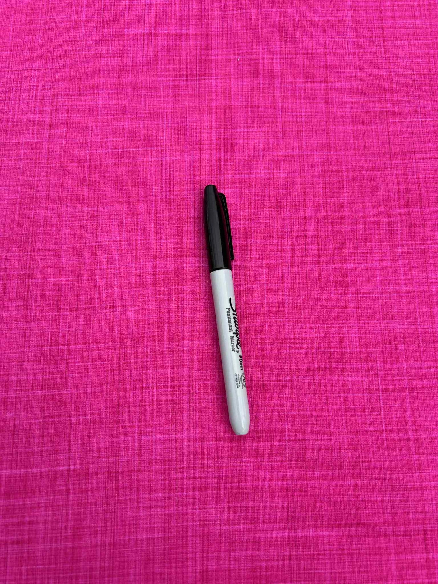 French Terry - Effet lin fushia