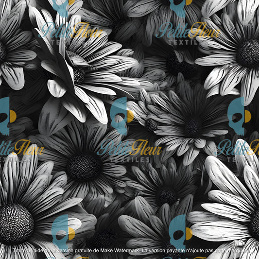 Préco - Floraison en noir et blanc