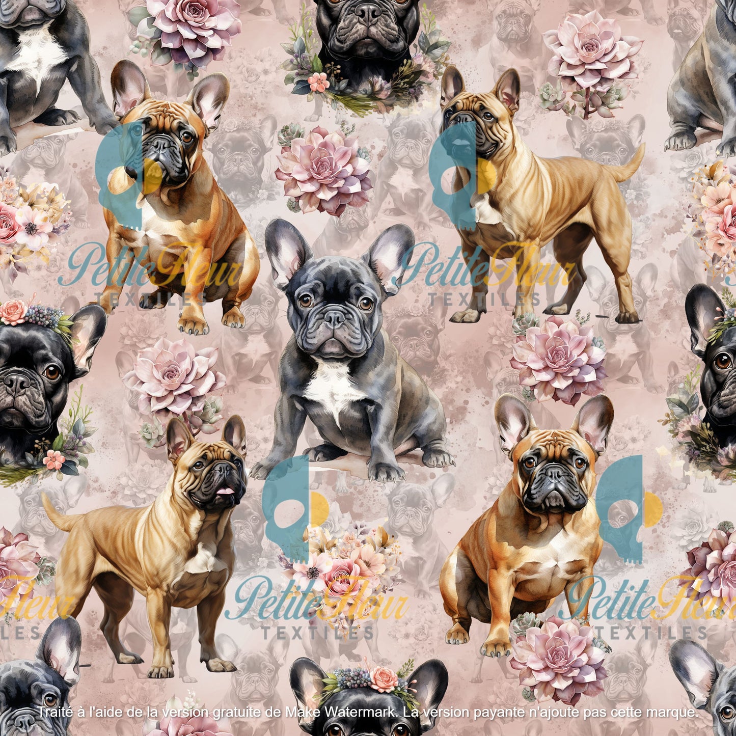 Préco - Frenchie fleuri