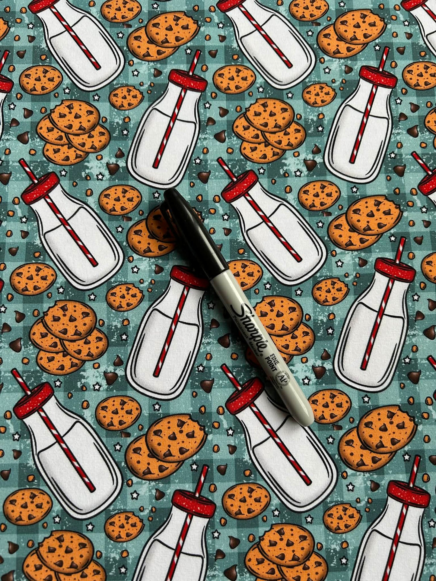 Coton spandex - Lait et cookies