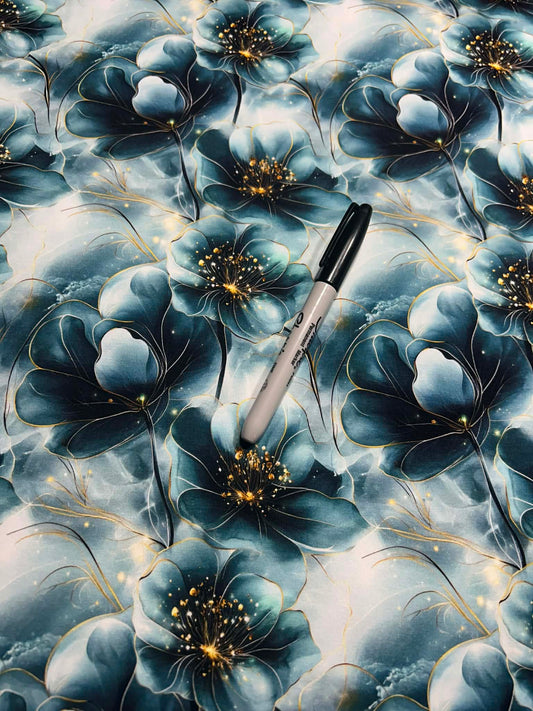 Coton spandex - Mystère d'Azur